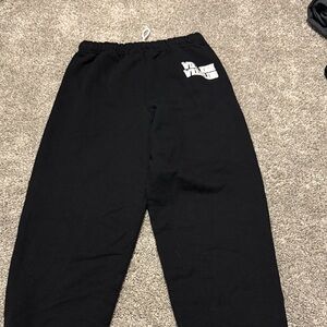 Black jerzees wrestling Sweatpants